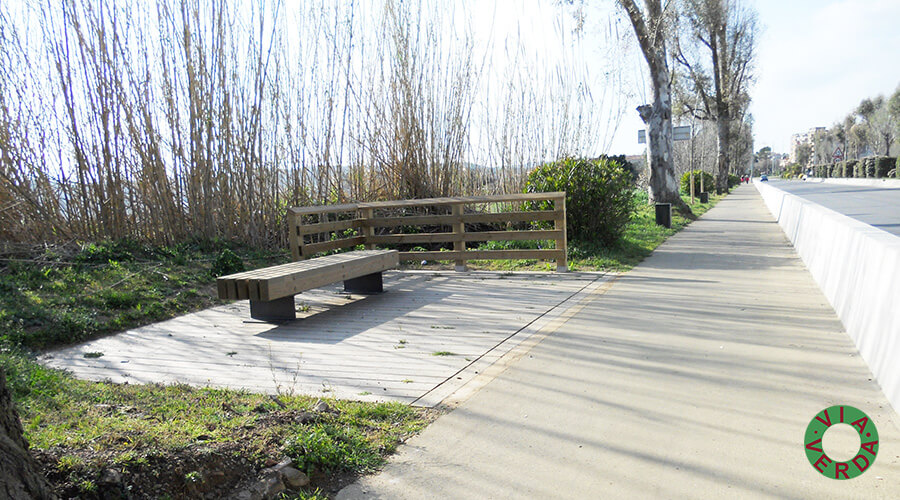 Ajuntament de Palafrugell. Pista Verda, urbanització, mobiliari