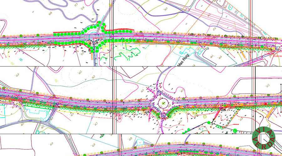 Ajuntament de Palafrugell. Pista Verda, urbanització, mobiliari