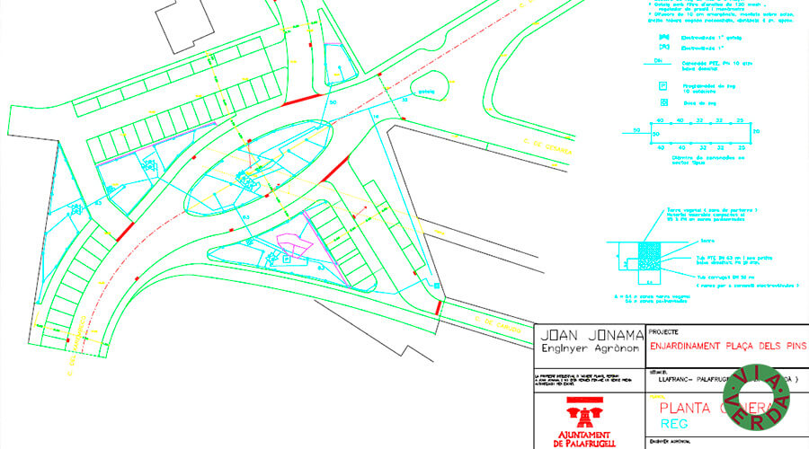 Urbanització Zona Verda Pastora. Plaça Pins