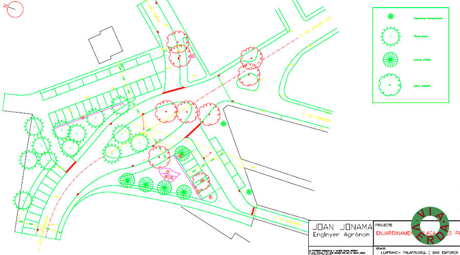 Urbanització Zona Verda Pastora. Plaça Pins